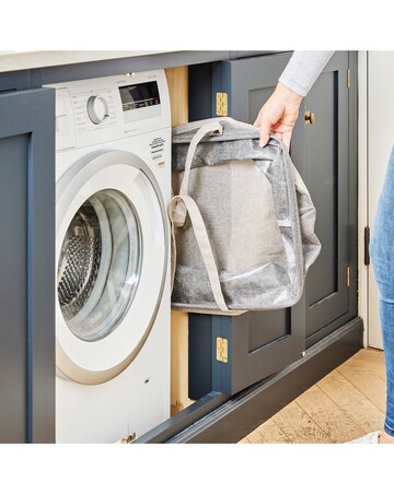 Minky Collapsible Fabric Water-Resistant Laundry Bag