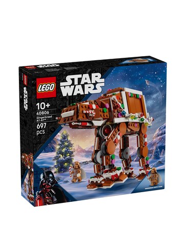 LEGO Gingerbread AT AT with minifigure