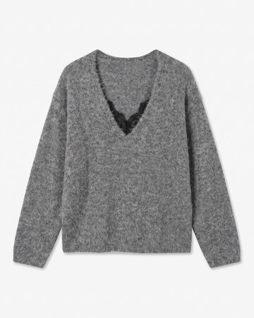 Vero Moda Berry Lace V-Neck Pullover Jumper