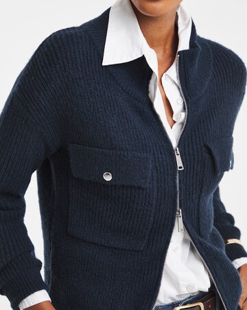 Military Knitted Bomber Jacket