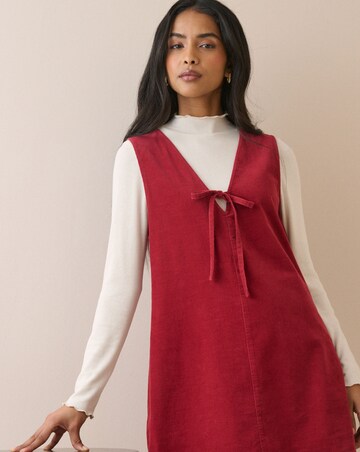 NOBODY'S CHILD PETITE NINA PINAFORE MINI DRESS