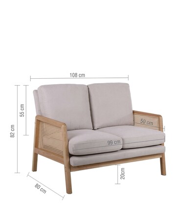 Ida Rattan 2 Seater Sofa