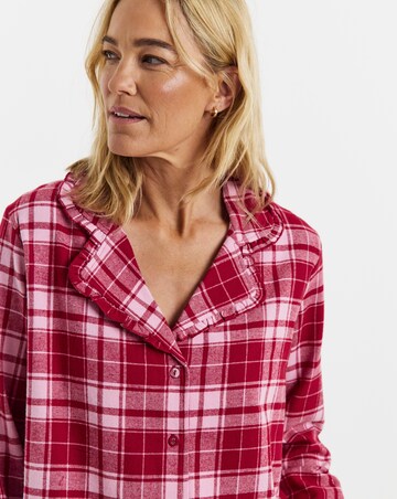 Pretty Secrets Check Button Through Pyjama Set Mini Me - Womens
