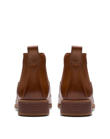 Clarks Leather Havisham Chelsea Ankle Boot - Wide Fit (E)