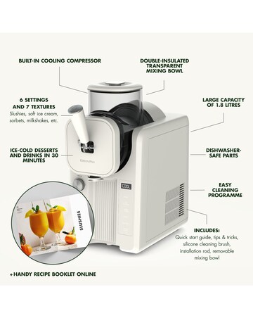 GreenPan Frost Ice Cream Maker Cream White