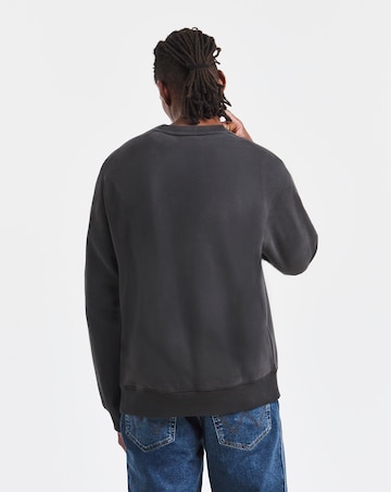 Timberland Established 1973 Embroidered Logo Crew Neck Sweatshirt - Black