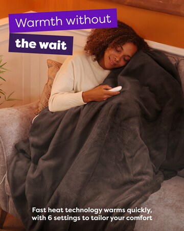 Slumberdown Elegantly Warm Luxury Heated Throw
