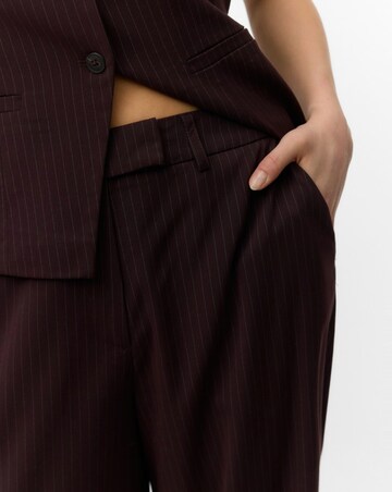 Vero Moda Riva High Waisted Pinstripe Straight Trouser