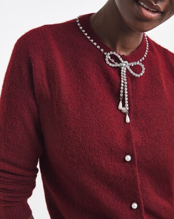 Diamante Bow Detail Cardigan