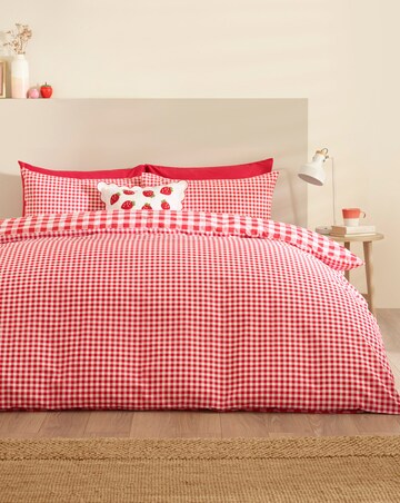 Catherine Lansfield Bamford Gingham Check Duvet Cover Set