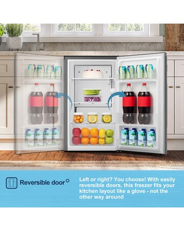 Fridgemaster MUL4892MES Under Counter Fridge - Silver E Rated