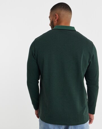 Jack & Jones Premium Alves Long Sleeve Polo - Green
