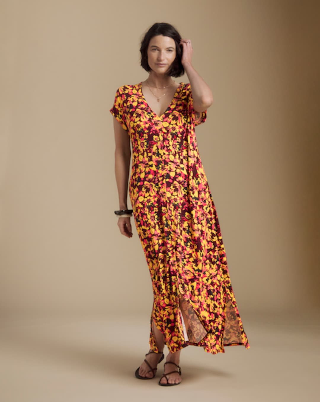 ambrose wilson ladies dresses Fabric Chiffon Long Sleeve Dresses | Womens