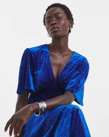 Twisted Wunder Sophia Glitter Velvet Maxi Dress
