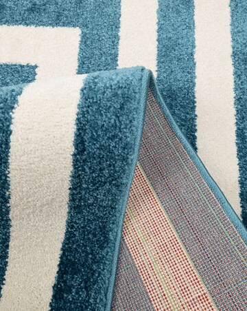 Villa Border Blue Rug