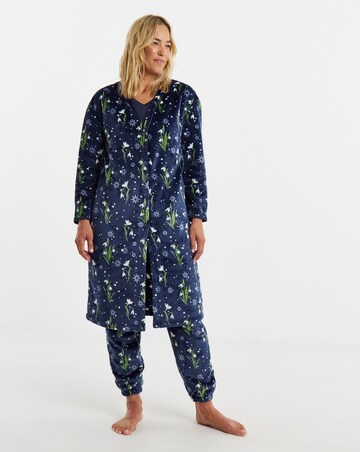 Julipa Floral 3 Piece Fleece Pyjama Set