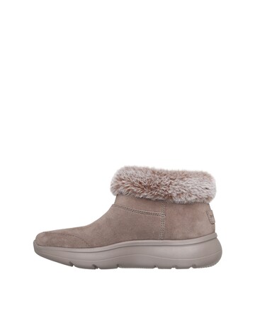 Skechers Taupe On The Go Encore Snow Capped Boots - Wide Fit (E)