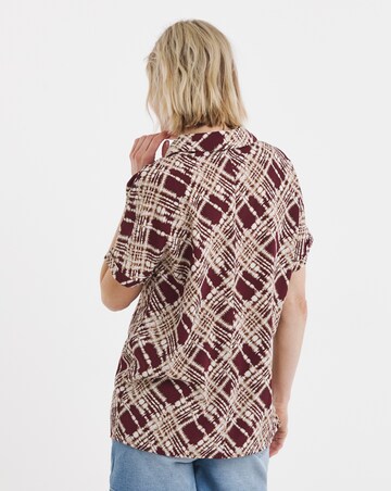 Collar Detail Short Sleeve Tunic