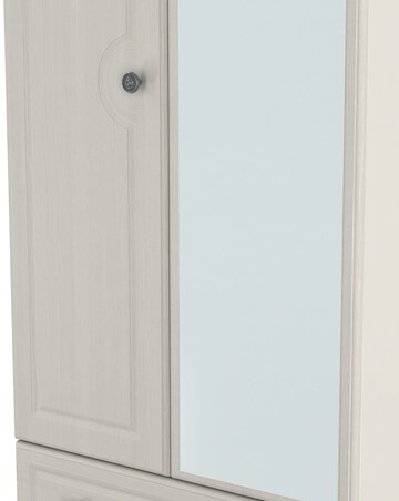 Peregrine Ready Assembled 2 Door 2 Drawer Mirrored Wardrobe - Kids