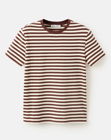 Mango Striped Cotton T-Shirt