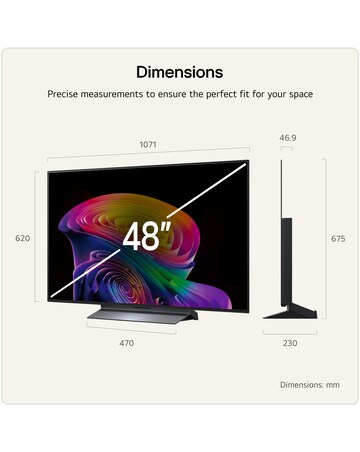 LG OLED48C66LB 48in OLED Evo AI 4K Smart TV
