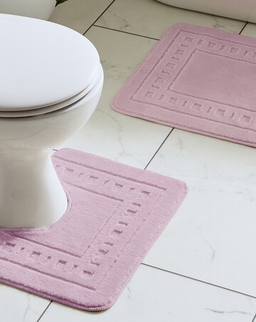 Catherine Lansfield Armoni Bath and Pedestal Mat Set
