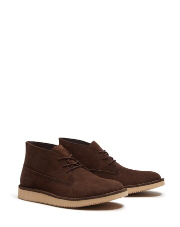 Timberland Millcraft Suede Mid Lace Up Boot - Dark Brown