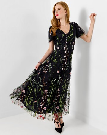 Joe Browns Dramatic Florals Embroidered Maxi Dress