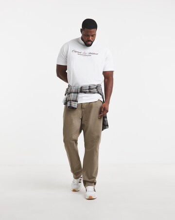 Jack & Jones Toronto Embroidered Logo T-Shirt - White