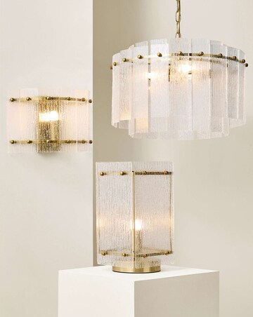 ValueLights Darcy Brushed Gold Flush Wall Light