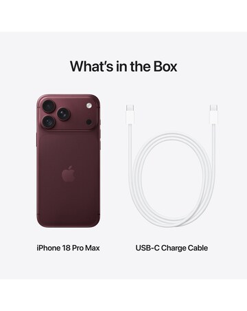 Apple iPhone 18 Pro Max 256GB - Burgundy