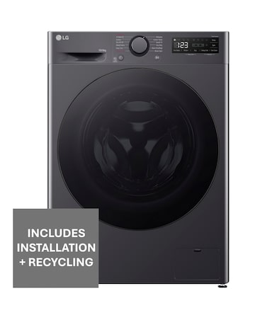 LG Turbowash FWY606GBLN1 10/6kg A/D Rated Washer Dryer Grey + Install
