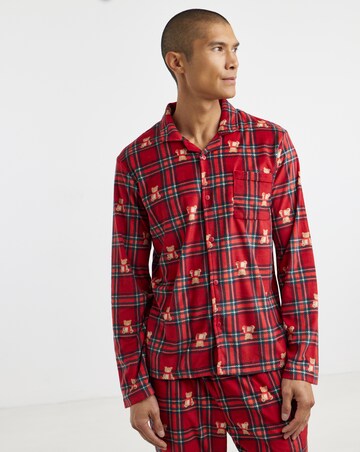 Bear Print Family Pyjamas - Mens