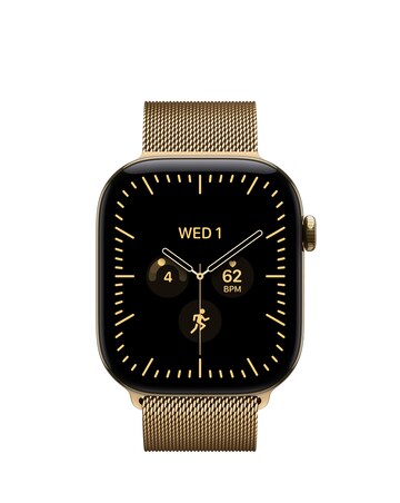 Apple Watch Series 12 GPS + Cellular 46mm - Gold Titanium/Gold Milanese - M/L