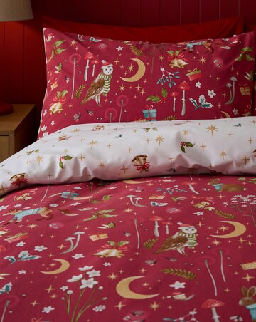 Catherine Lansfield Christmas Enchanted Twilight Duvet Cover Set