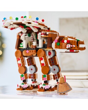 LEGO Gingerbread AT AT with minifigure