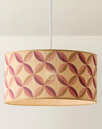 ValueLights Lori Large Geo Print Bamboo Shade