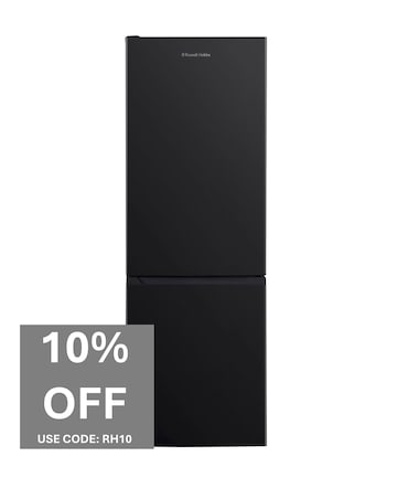 Russell Hobbs RH186FFF60B Frost Free Fridge Freezer Black + Install