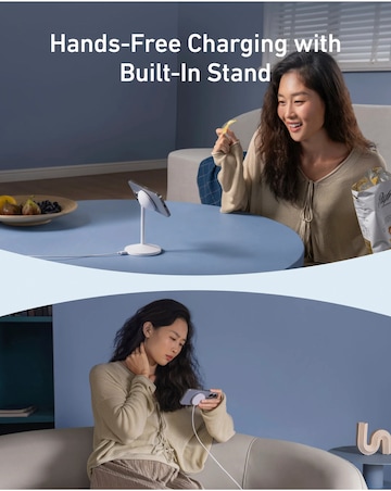 Anker MagGo 15W MagSafe Wireless Charging Stand - White