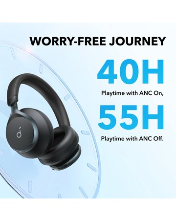 Soundcore Space One Noise Cancelling Over-Ear Headphones - Black
