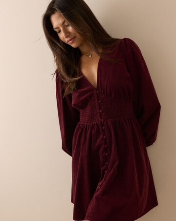 NOBODY'S CHILD PETITE RILEY CORD MINI DRESS