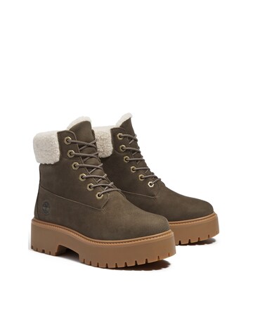 Timberland Brown Stone Street Warm Lined Waterproof Boots - Standard Fit (D)