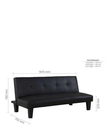 Franklin Faux Leather Sofa Bed
