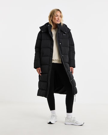 Gym King Longline Quilted Puffer Coat