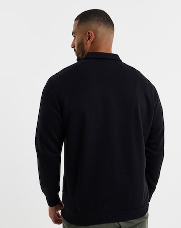 Jack & Jones Bradley Zip Sweat Polo - Black
