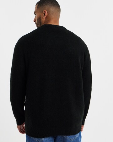 Jack & Jones Soho Ollie Crew Knit Jumper - Black
