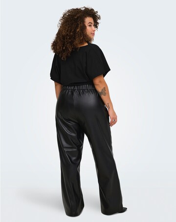ONLY FAUX LEATHER STRAIGHT TROUSER