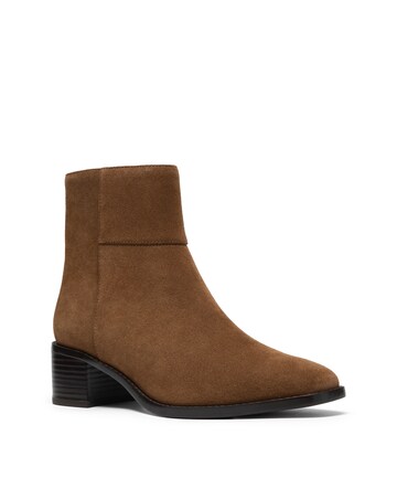 Clarks Suede Wrenn Heeled Ankle Boot - Standard Fit (D)