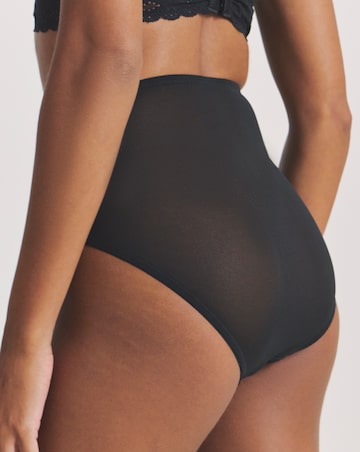 Pretty Secrets Lace Full Brief Knickers Black