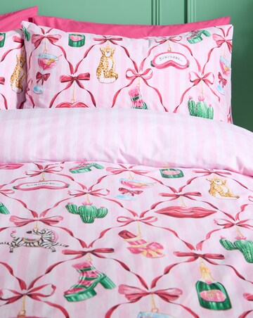 Catherine Lansfield Christmas Kitsch Duvet Cover Set